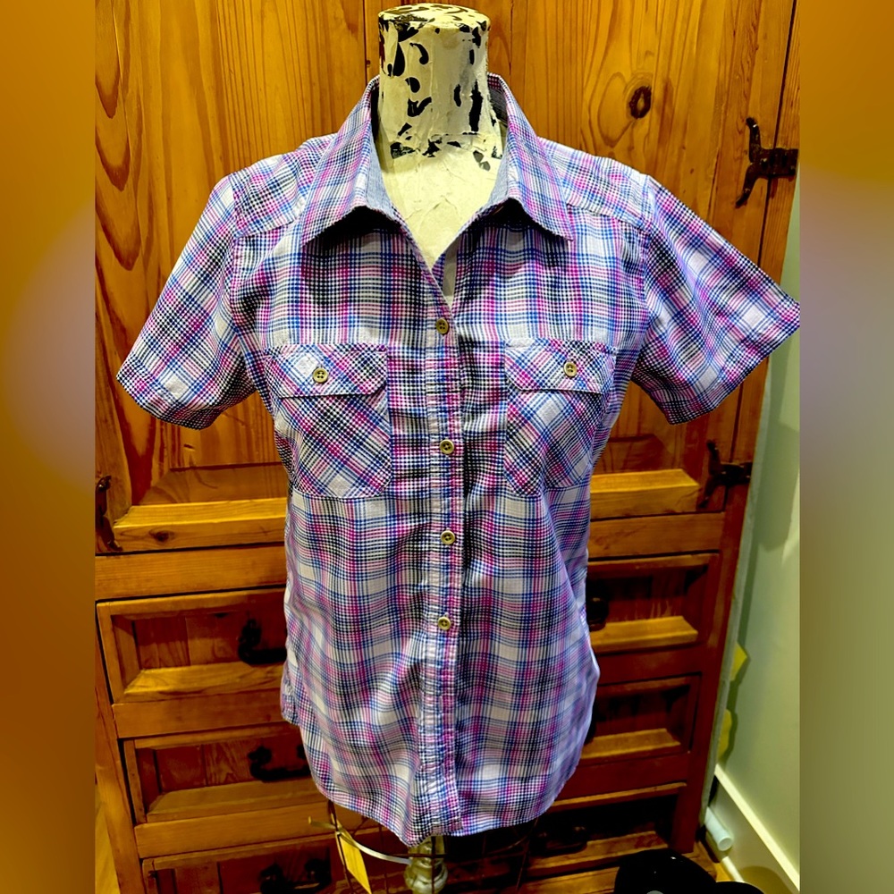 Marmot Zoey Midnight Purple Button Up Shirt - Sz M